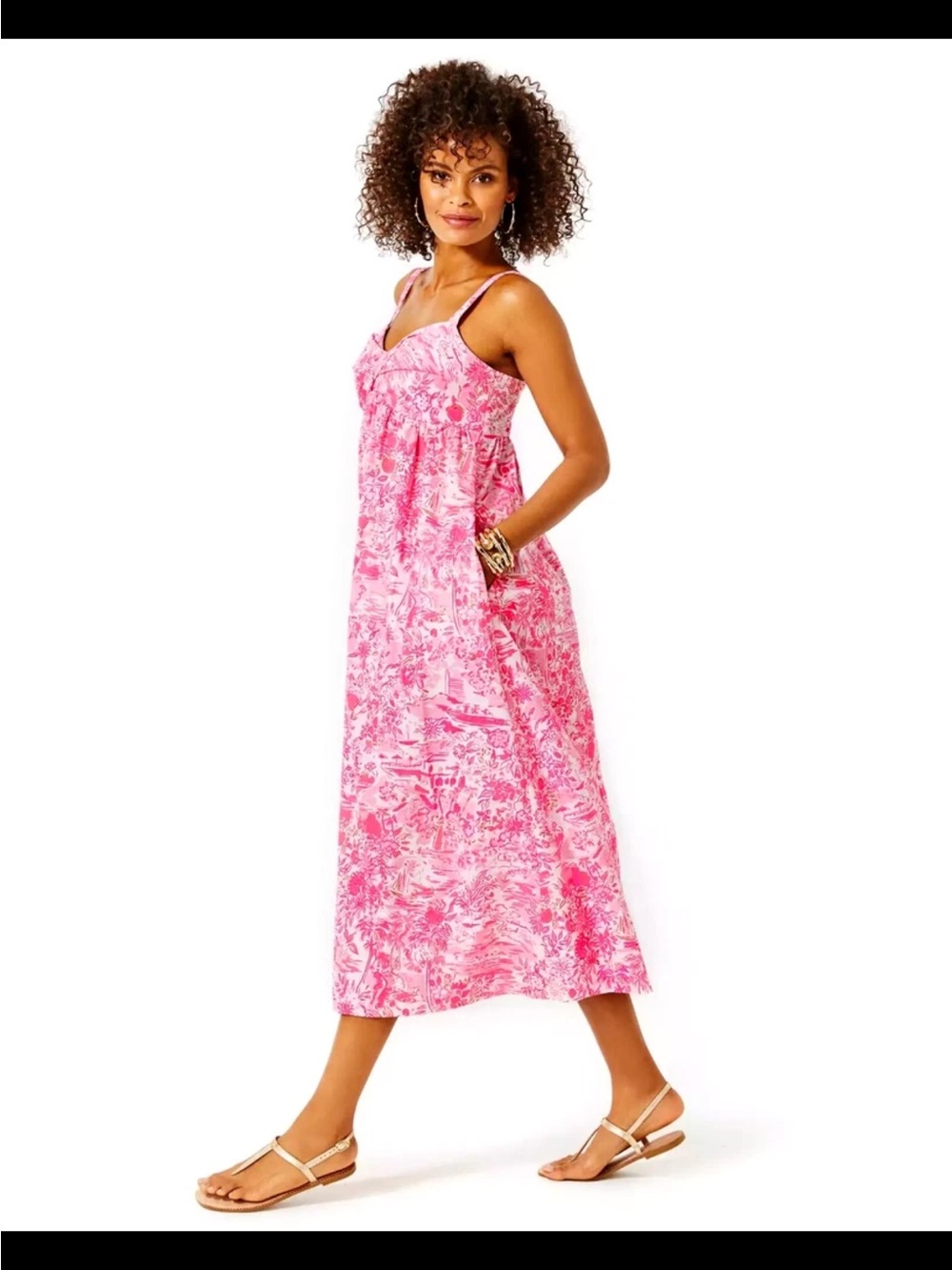 New With Tags Lilly Pulitzer Azora Midi Dress Sz 8 - Picture 2 of 14